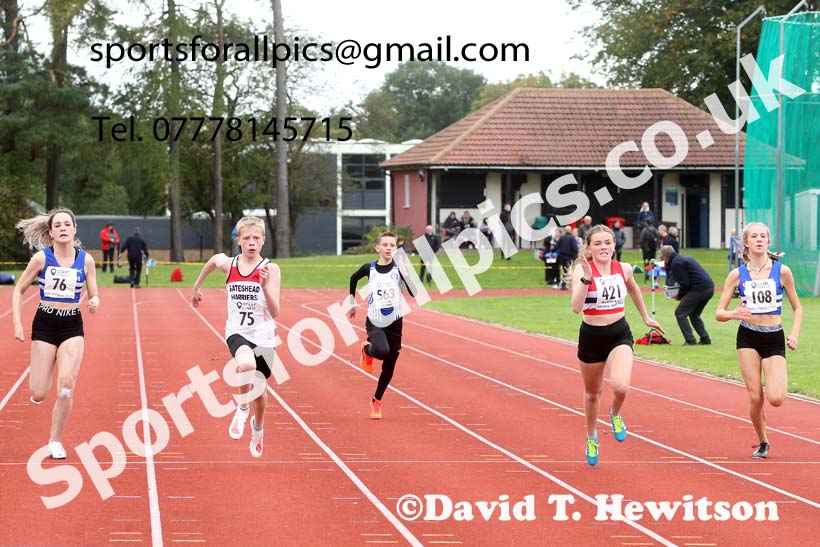 100 metres, NECAA Open Meeting, Morpeth, Sunday, September 27th. David T. Hewitson/Sports for All Pics